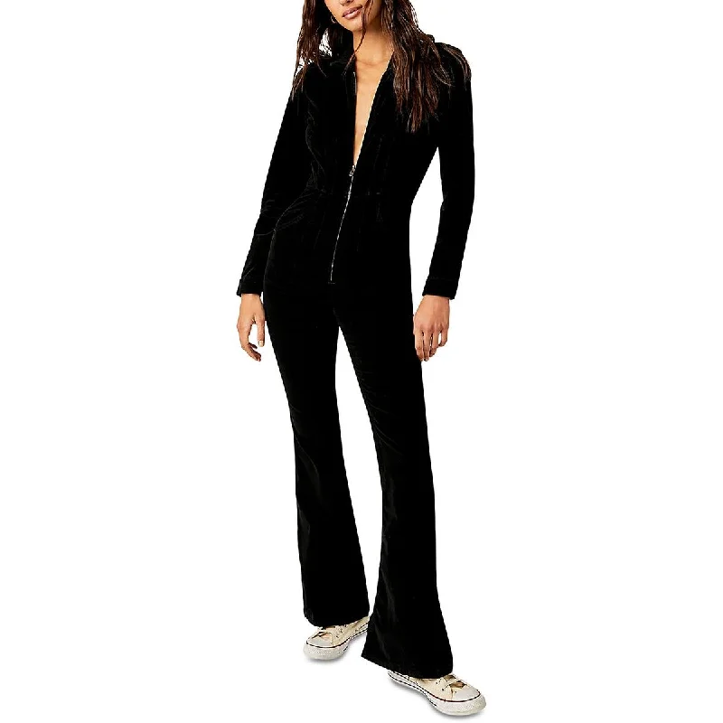 Versatile Wardrobe Essentials Free People Womens Jayde Corduroy Flare Jumpsuit