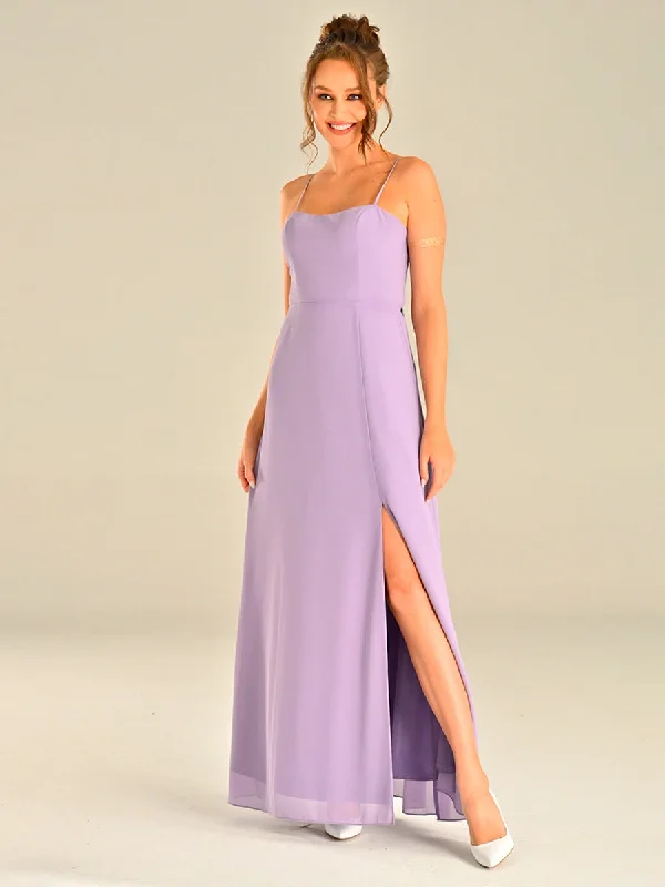 Elegant Attire For The Modern Lady Lavender Purple Dress Sleeveless Wedding Bridesmaid Guest