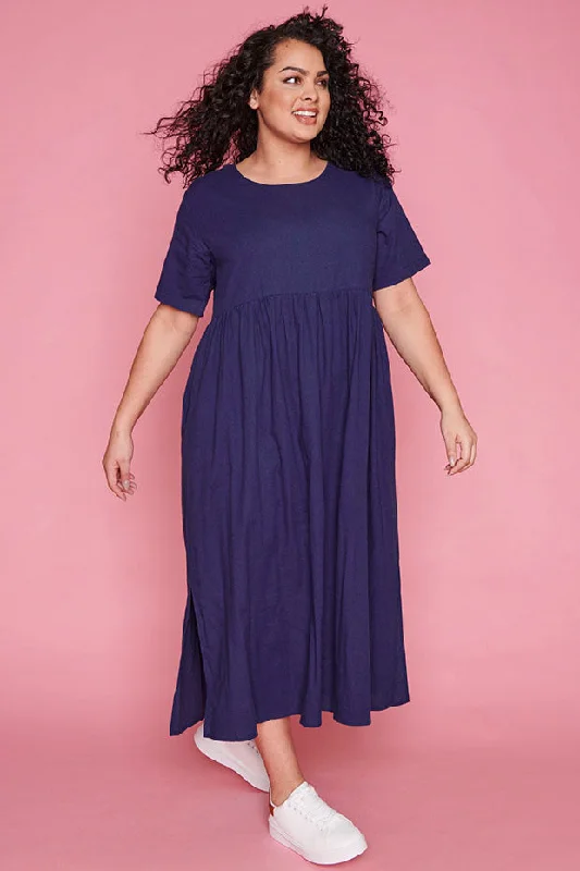 Premium Style Patrice Navy Dress