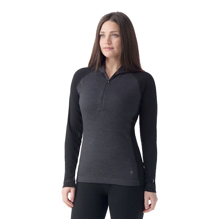 New Styles Just In Smartwool Women's Classic Thermal Merino Base Layer 1/2 Zip Hoodie