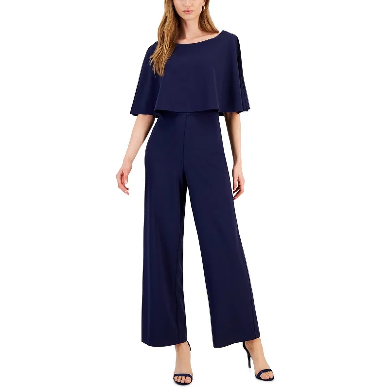 Style Versatile Women's Collection Connected Apparel Womens Cape Wide Leg Jumpsuit