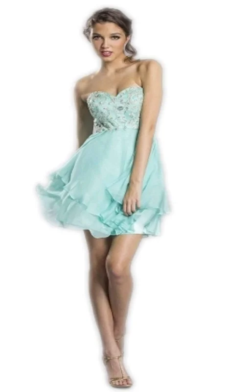 Summer Deals Aspeed Design - Embellished Sweetheart Homecoming Dress