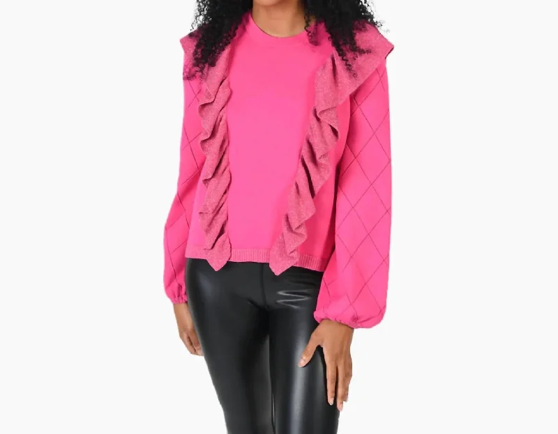 New Arrival Discount Lillian Sweater In Fuchsia