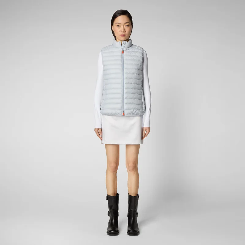 Summer Deals Women's Charlotte Puffer Vest In Foam Grey