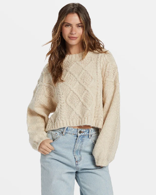 End Of Season Sale Clothing Billabong Modern Love Pullover Sweater - DOVE