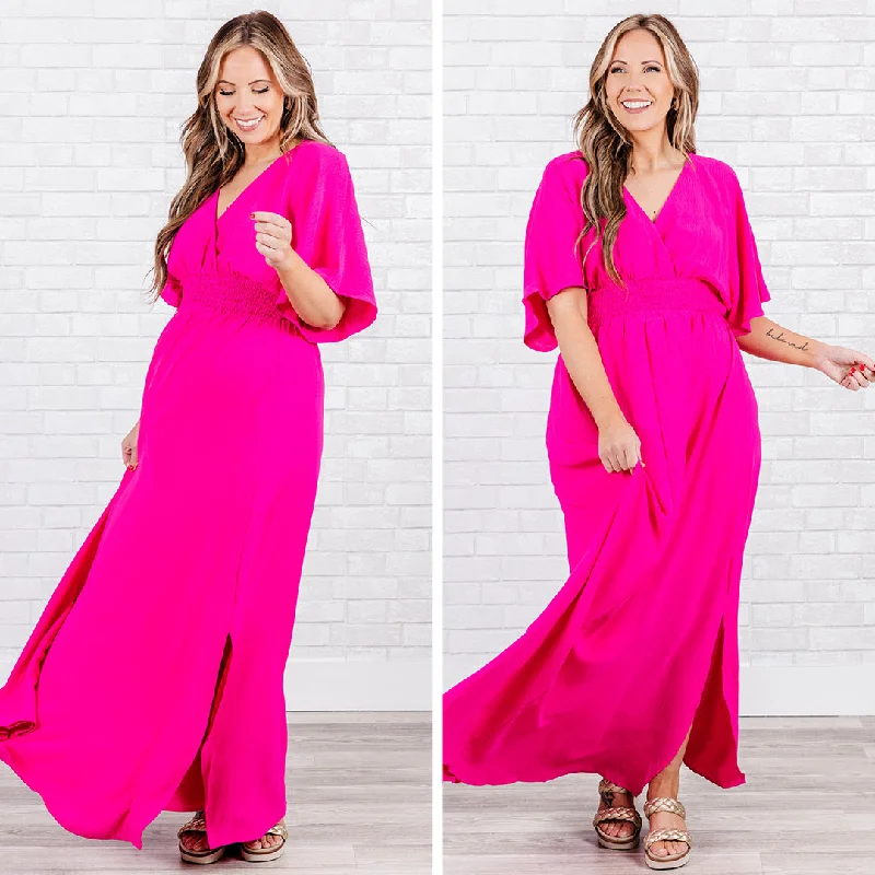 Women's Clothing for Every Season and Trend Feeling Good Maxi Dress, Hot Pink