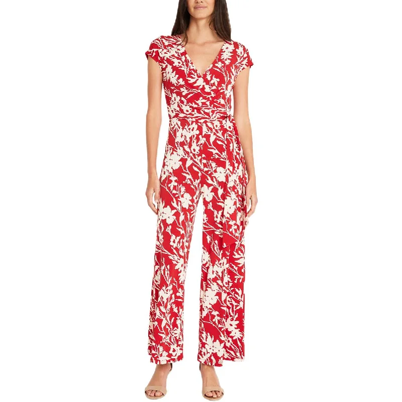 Holiday Gift Guide Sale Maggy London Womens Printed Matte Jersey Jumpsuit