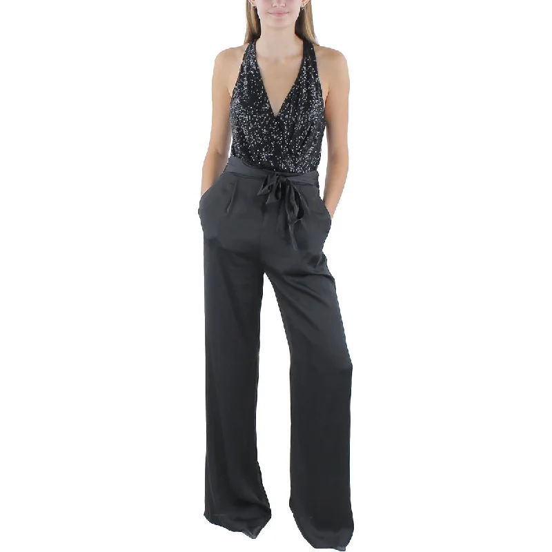 Unique Women's Fashion Pieces Ramy Brook Womens Rebekah Silk Tie Front Jumpsuit