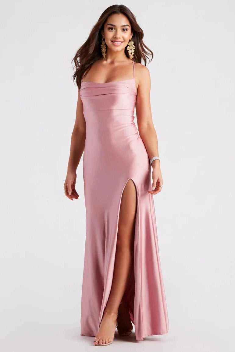 Fashion Sale A-Line High Slit Formal Dress