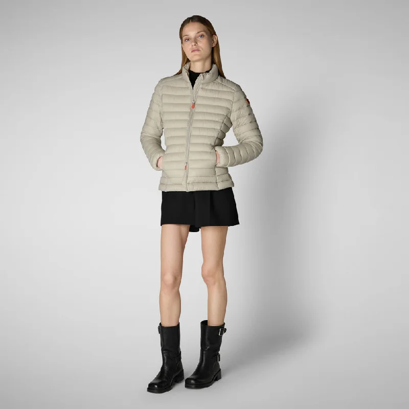 Versatile Outfits Women's Carly Puffer Jacket in Rainy Beige