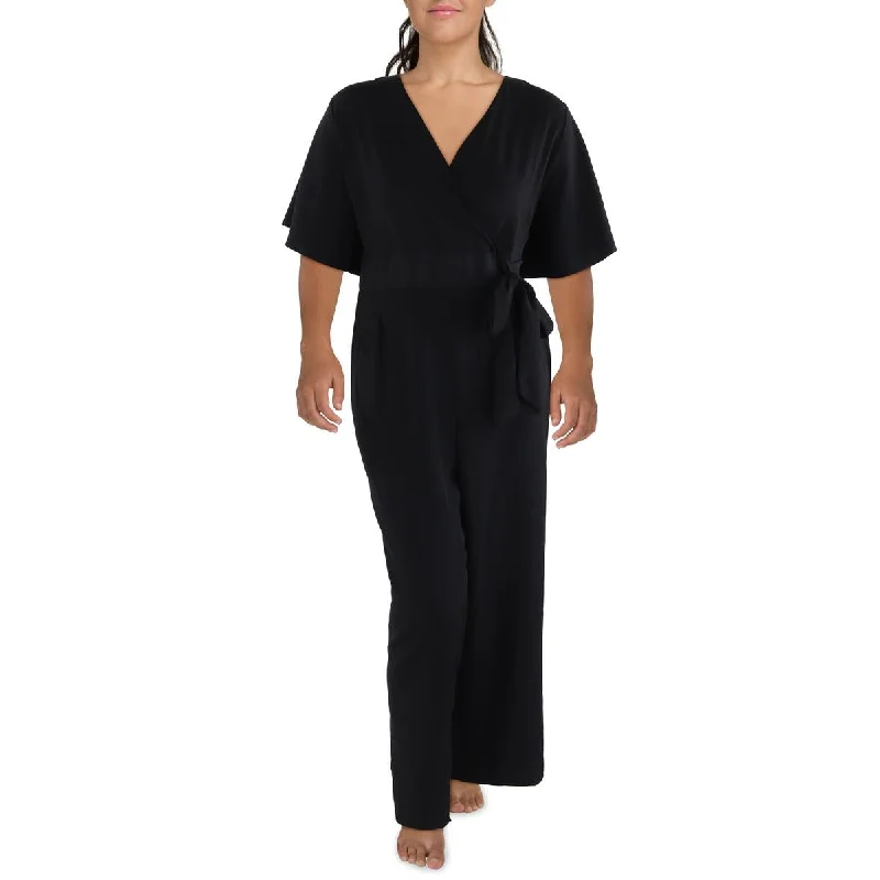 Budget-Friendly Fashion Kiyonna Womens Plus Faux Wrap Belted Jumpsuit