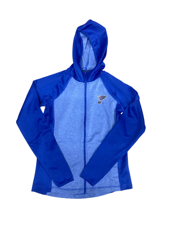 Seasonal Sale ST. LOUIS BLUES G-III LADIES FULL ZIP FAN FAVORITE HOODIE - ROYAL