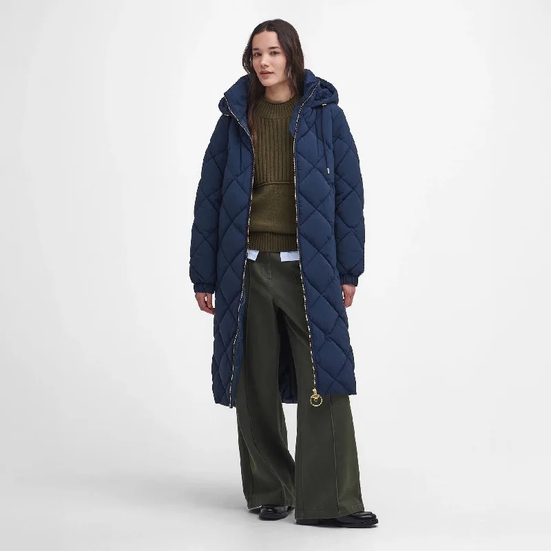 Best Clearance Sales Right Now Kirkton Longline Puffer Jacket Navy/Classic