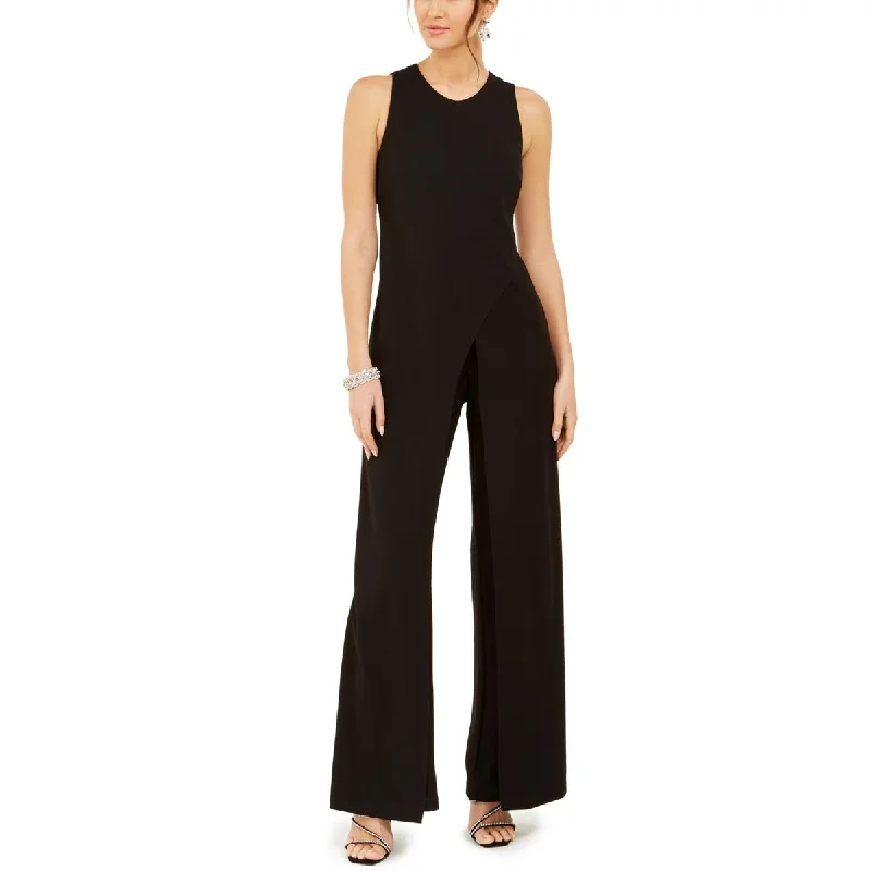 Shop Ladies Clothes Adrianna Papell Womens Wide Leg Sleeveless Jumpsuit