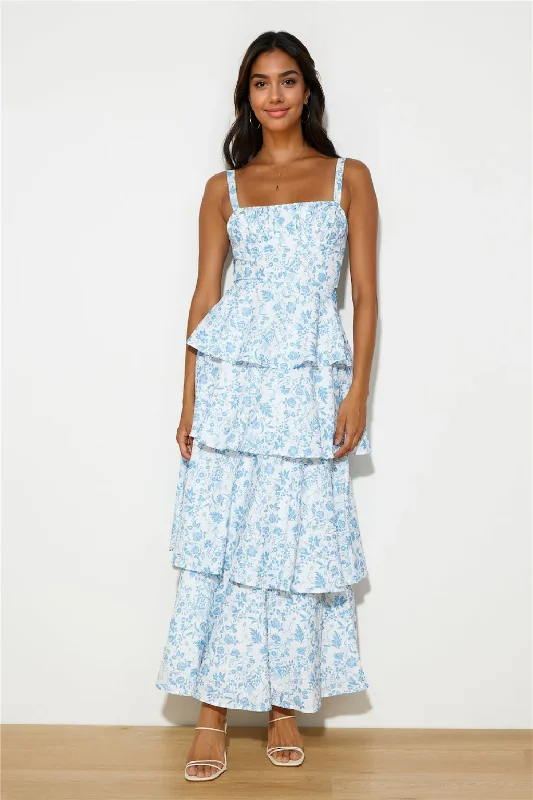 Style Breakthroughs Full Of Fun Maxi Dress Blue