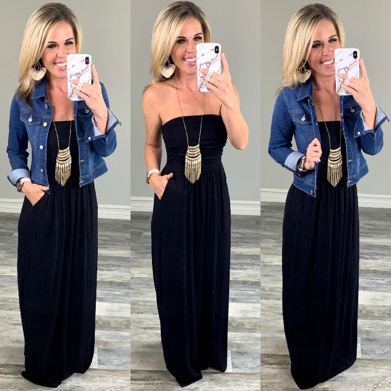 Fashion Forward Your so Classic Pocket Maxi Dress