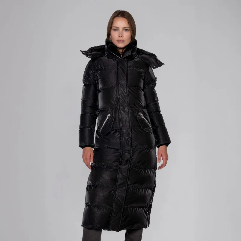 Fashion Frontiers Women's Bird Of Paradise Coat - Black Diamond