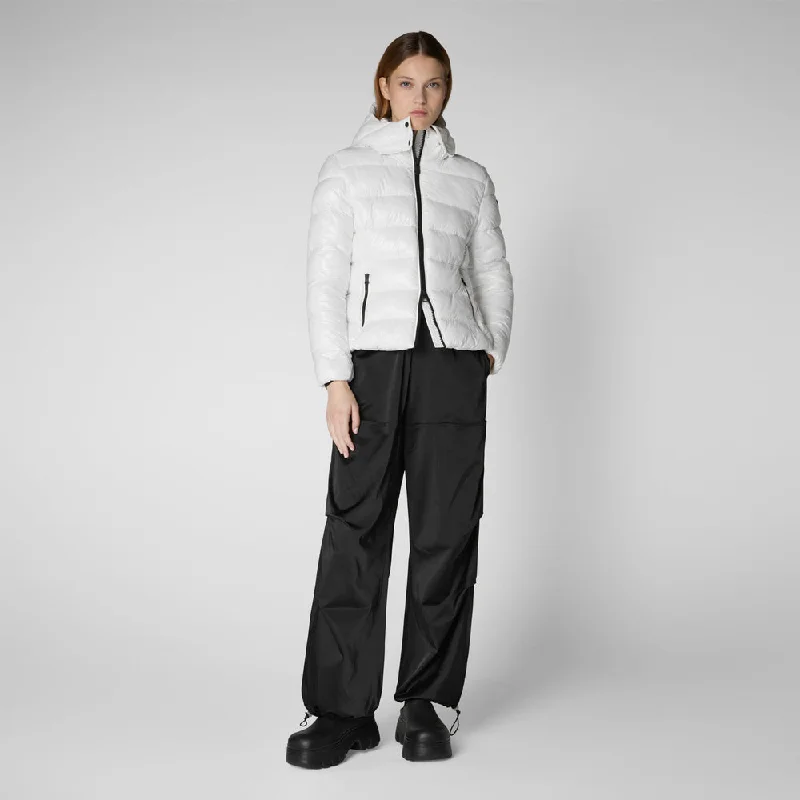 Women Apparel Women's Cosmary Hooded Puffer Jacket in Off White