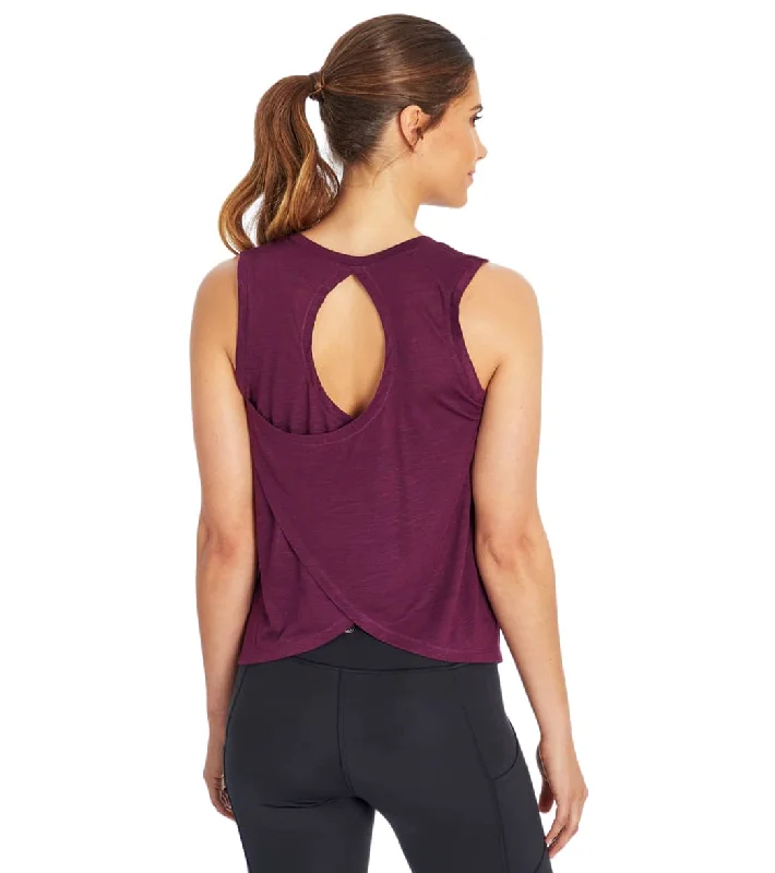 Catch Every Fashion Trend Balance Collection Canyon Singlet Yoga Tank Top Wild Plum