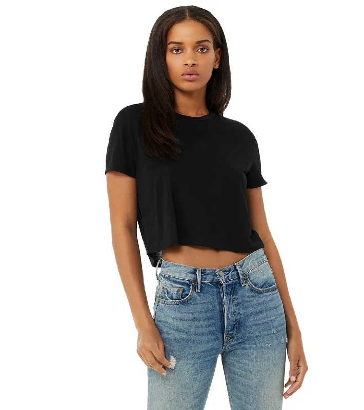 Sale Clothes Online Bella + Canvas The Crop Tee Black