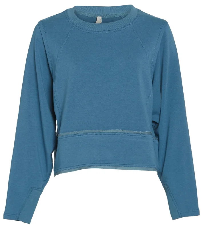 Bold Fashion Free People Where The Wind Blows Pullover Apres Blue