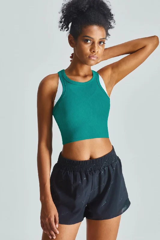 Chic Trends Unveiled Cropped Racerback Tank Tops