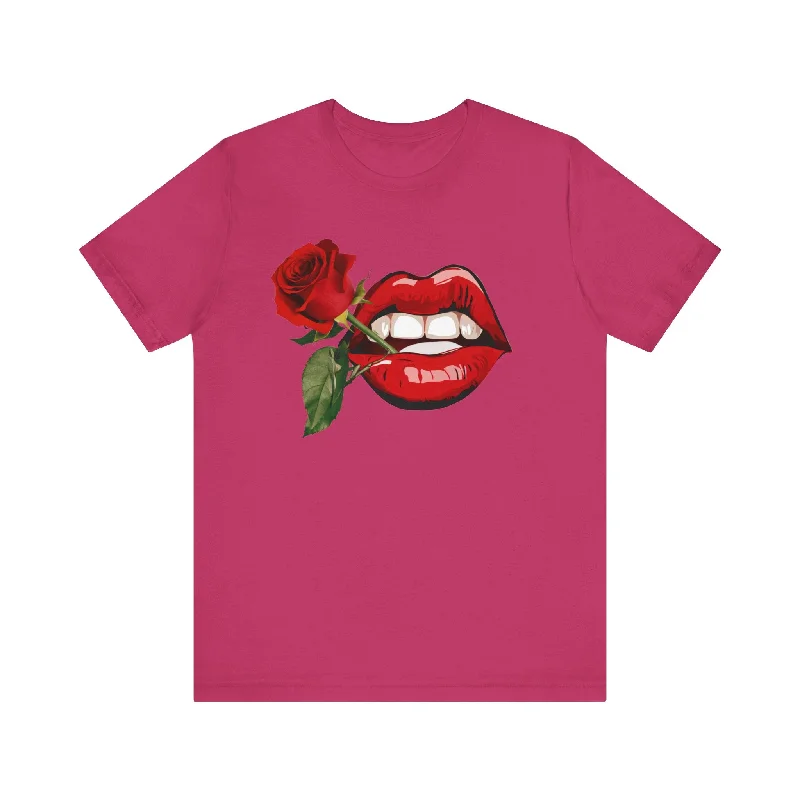 Online Clothing Boutiques Rose Lips T-Shirt