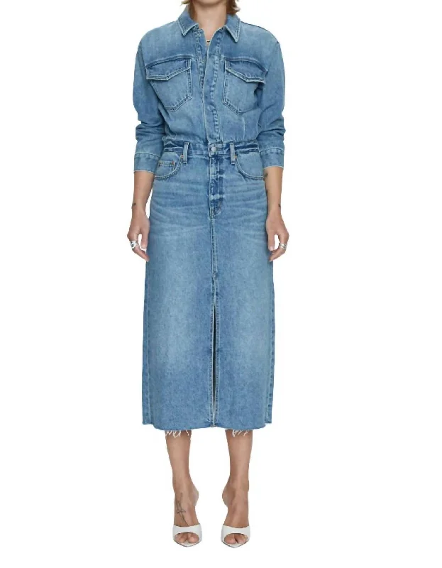 Shop Our Looks Amira Denim Dress In Marcel