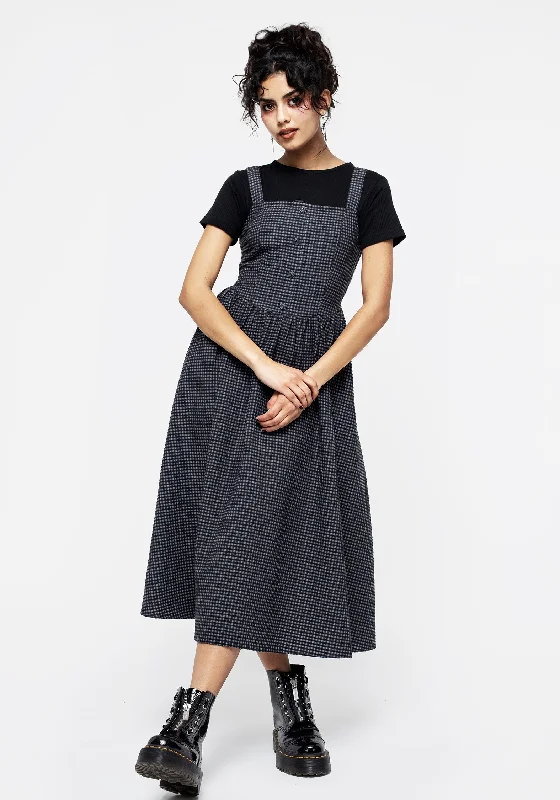 Chic Casual Wardrobe Essentials Faythe Apron Midi Dress