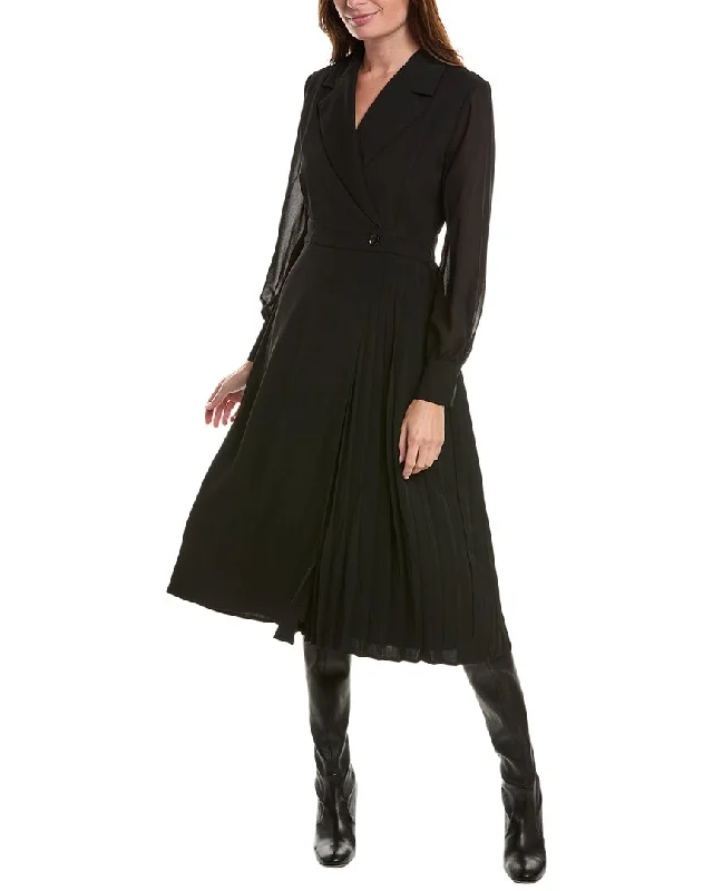 Hot Styles Gracia Pleated Panel Wrap Dress