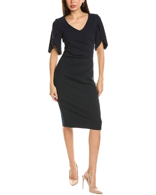 Casual Style for Busy Women Joseph Ribkoff Pleated Sheath Dress