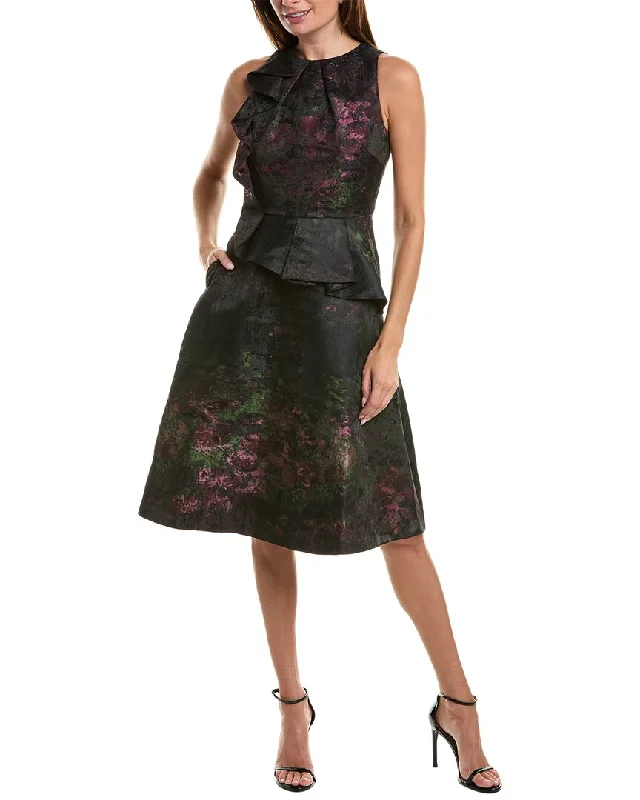 Mega Sale Kay Unger Inga Jacquard Midi Dress