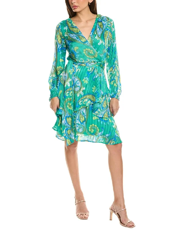 Vibrant Styles Tahari ASL Surplice Mini Dress