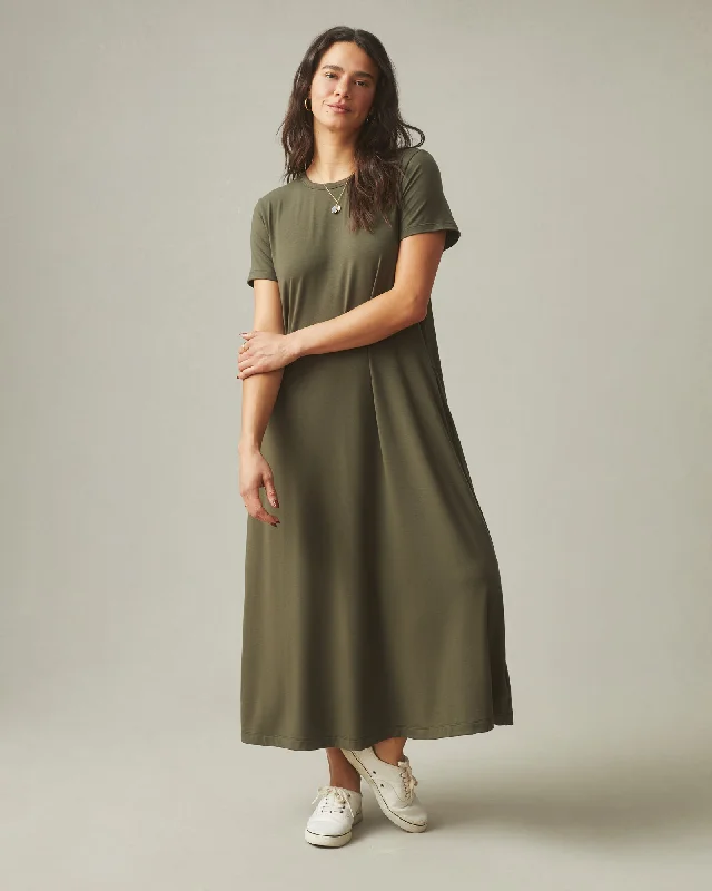 Women's Clothing Brands Flex Maxi Dress - Olive