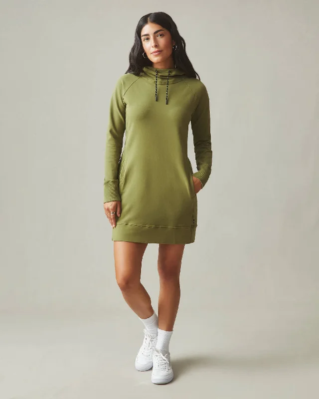 Save Big Hoodie Dress - Capulet Olive