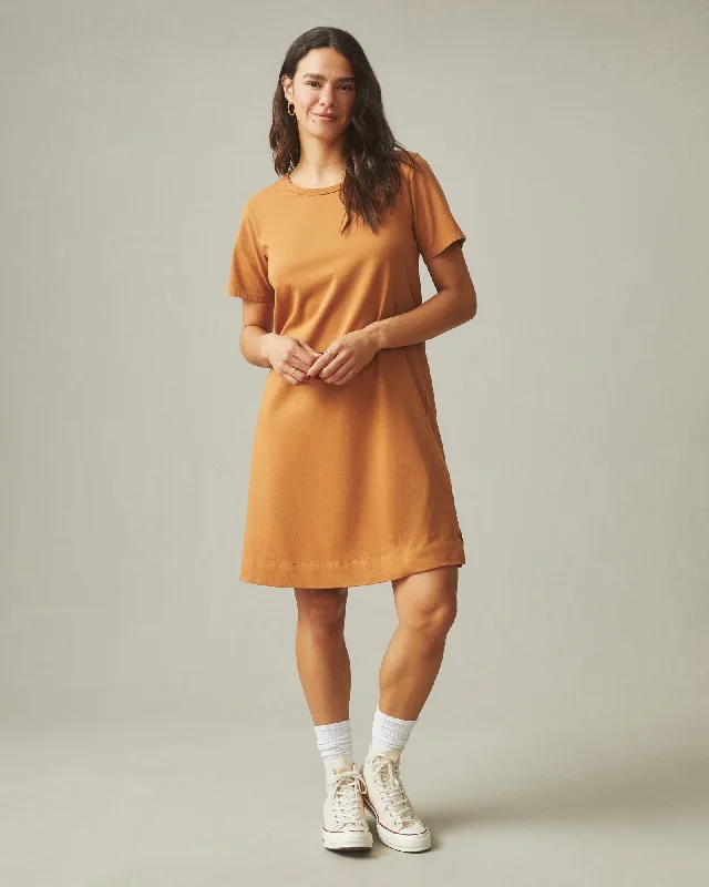 Flash Sales Today T-Shirt Dress - Cashew