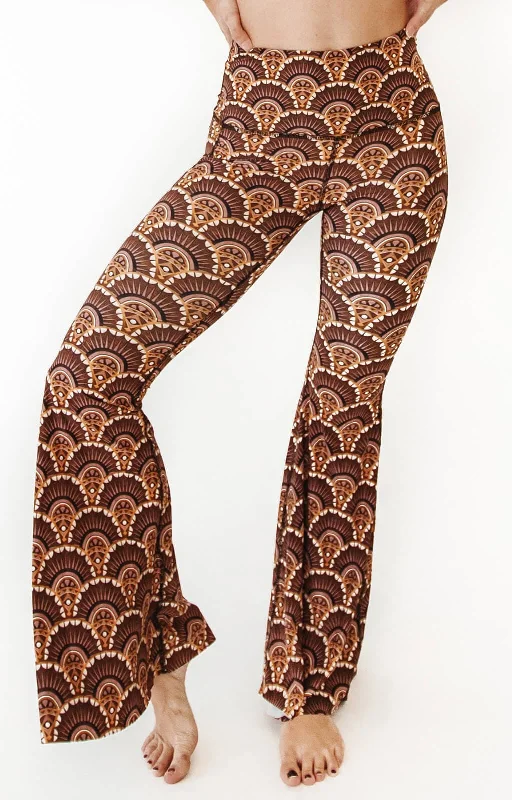 Women's Formal Wear Art Deco Printed Bell Bottoms