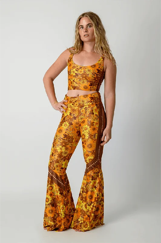 Casual Yet Stylish Separates Bell Bottoms 2.0 in Flower Power