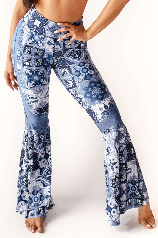 Exclusive Designer Collection Bell Bottoms 2.0 in Mosaic In Blue