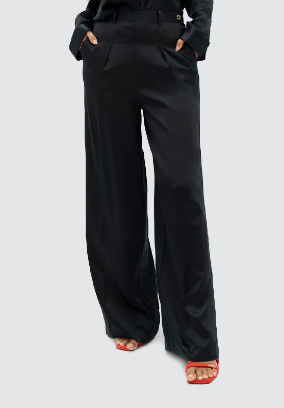 Casual Dresses for Women Branson BKG - Wide Leg Pants | Black