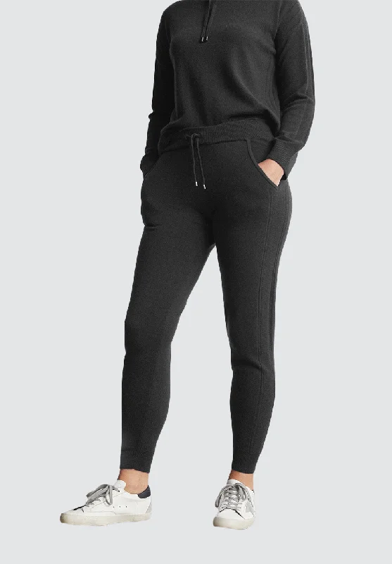 Comfort Centric Apparel Cashmere Joggers | Black