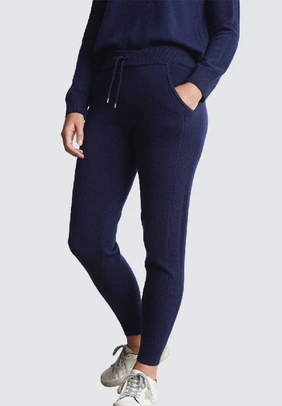 Eclectic Style Wardrobe Cashmere Joggers | Midnight