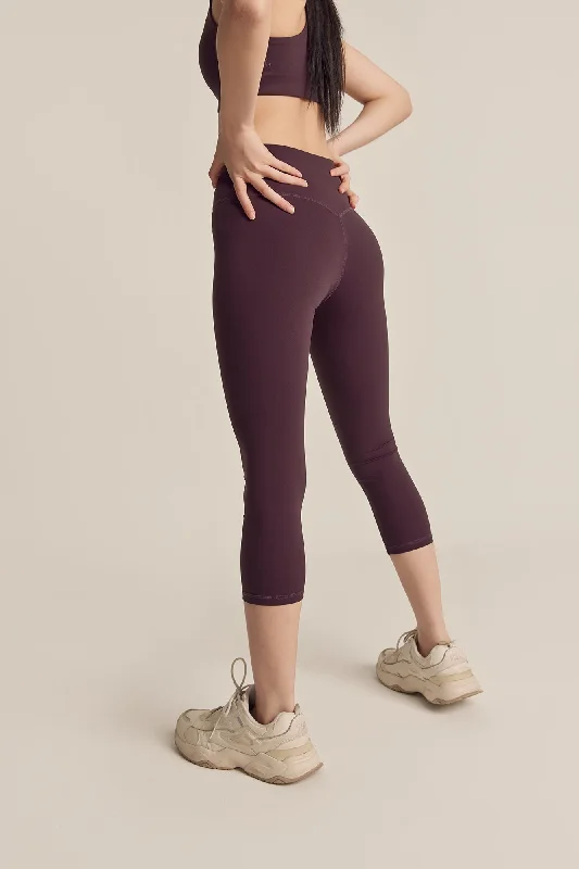 Women's Evening Wear Classic Leggings (Crop 21") in Grape