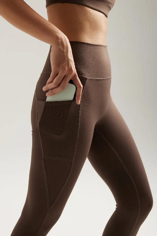 Flash Sale, Don't Miss Pocket Leggings (Full 24") in Espresso