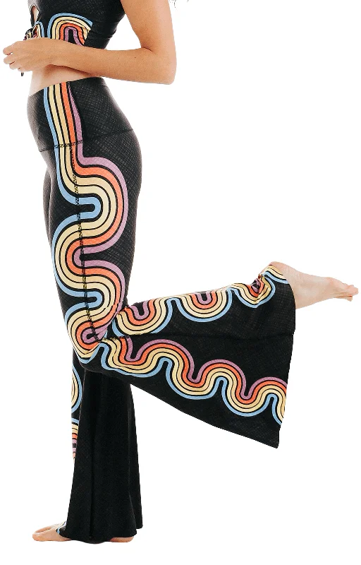 Women's Casual Dresses Double Rainbow Printed Bell Bottoms