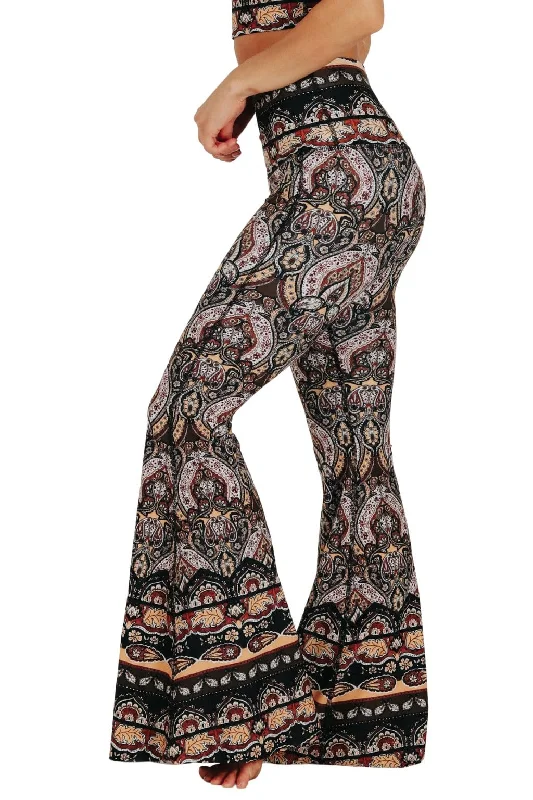 Flash Sale Online Espresso Yourself Printed Bell Bottoms