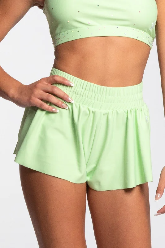 Clothes Sales Flutter Athletic Short in Pistachio