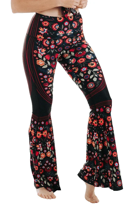 Everyday Women's Fashion Trends Folklore Printed Bell Bottoms