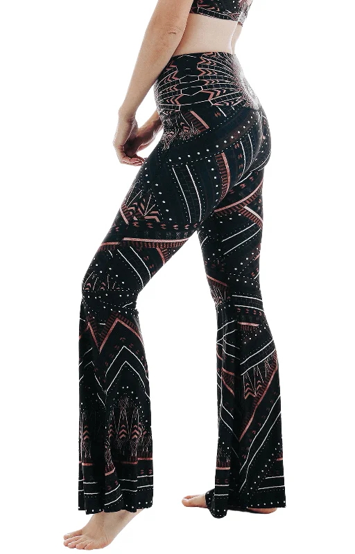 Exclusive Women's Fashion Collection Humble Warrior Printed Bell Bottoms