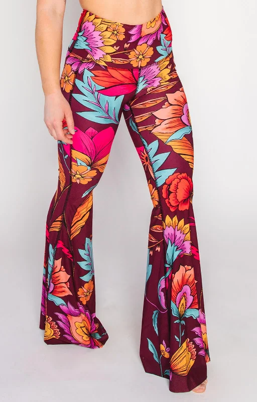 Daily Deals Indie Flow Printed Bell Bottoms